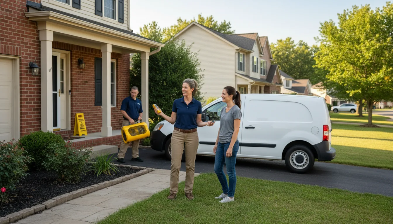 Water restoration image for Water Damage & Restoration Services in Ozan, AR